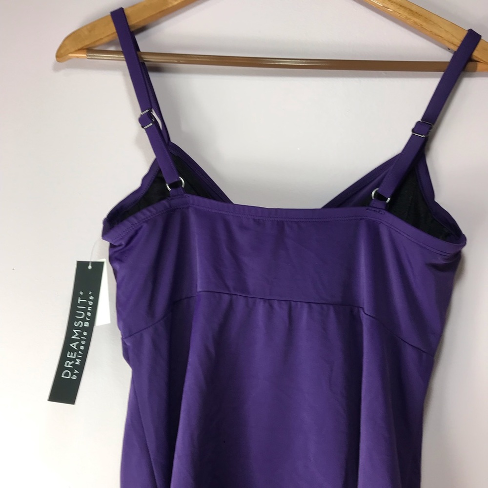 NWT DreamSuit Miracle Suit Twist Top Tankini 10 12 - Picture 9 of 12